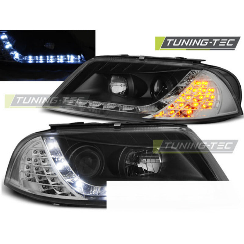 Fari Daylight Nero per Volkswagen Passat 3BG (09.00-03.05) Fanali