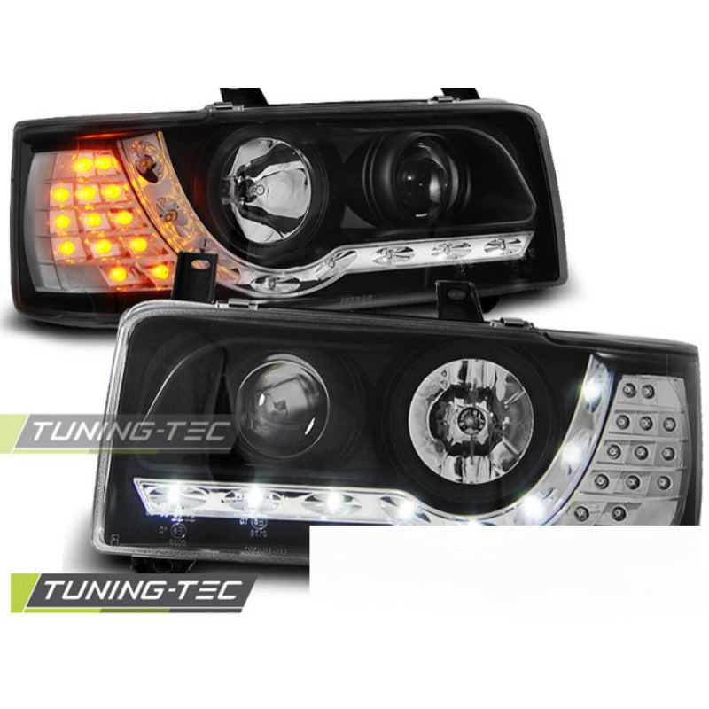 Fari Daylight Nero per Volkswagen T4 Furgone (90-03.03)