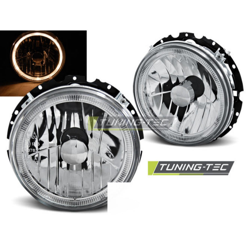 Fari Angel Eyes Cromato per Volkswagen Golf 1 (05.74-07.83)