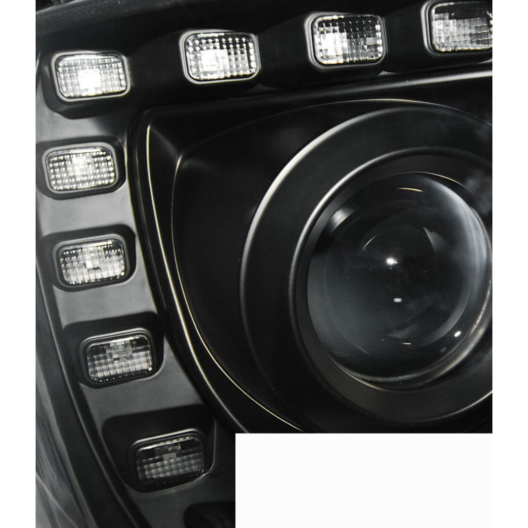 Fari True DRL Nero per Volkswagen T5 (2010-2015) Luci Diurne