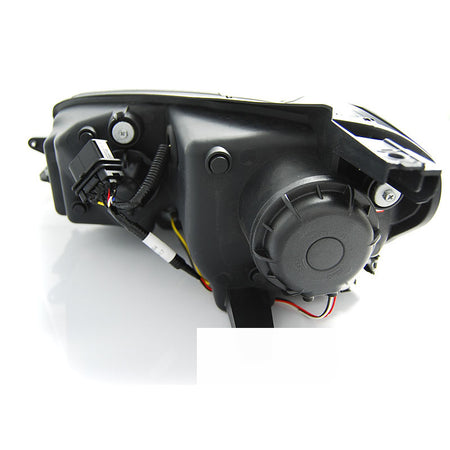 Fari Anteriori U-LED Neri per Volkswagen Golf VII (2012-2017)