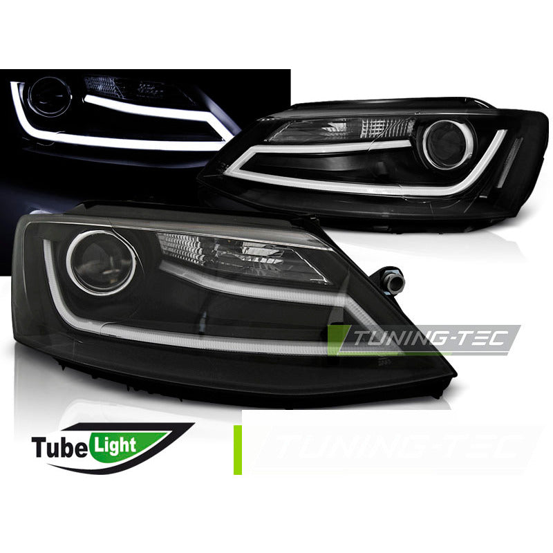 Fari Tube Luce Nera per Volkswagen Jetta VI (2011-2018) Fanali