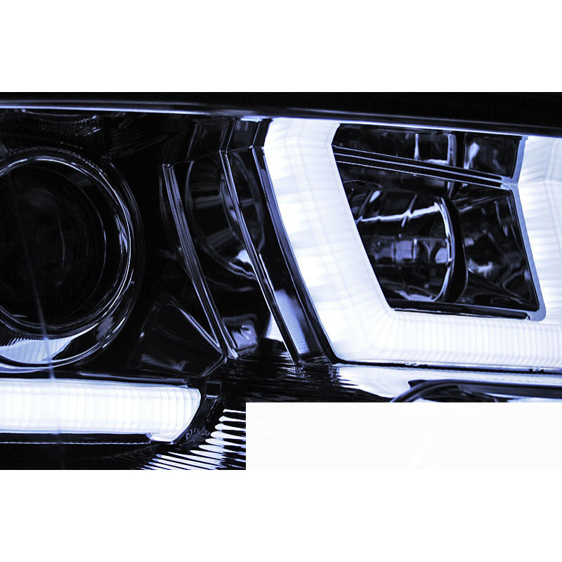 Fari U-Led Cromato per Volkswagen T5 (2010-2015) Fanali Anteriori