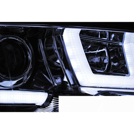 Fari U-Led Cromato per Volkswagen T5 (2010-2015) Fanali Anteriori