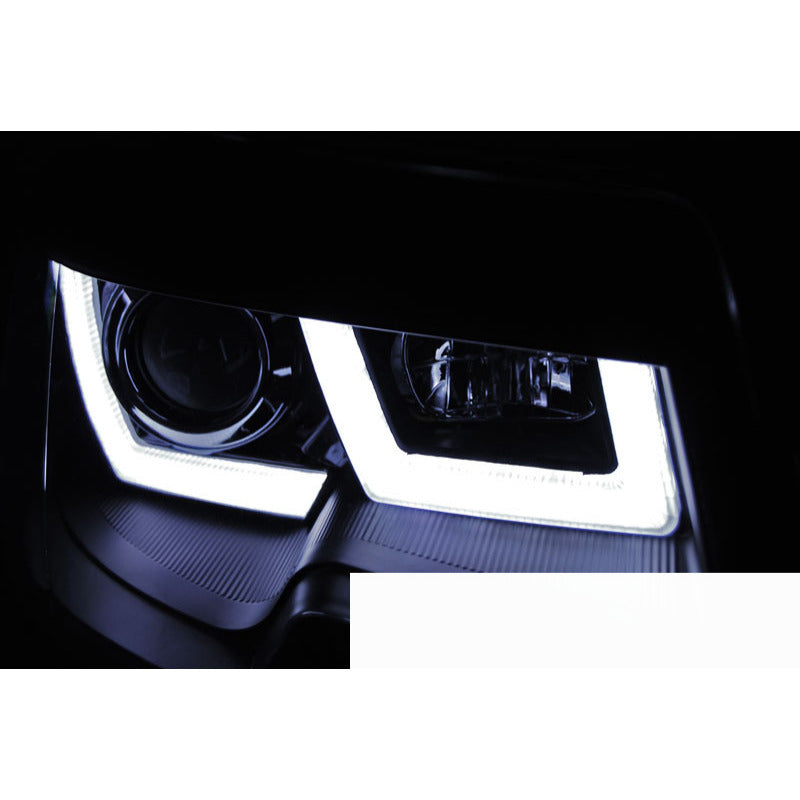 Fari U-Led Nero per Volkswagen T5 (2010-2015) - Fanali Anteriori