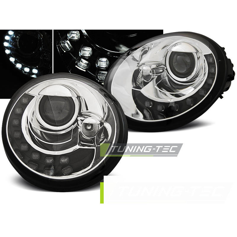 Fari Daylight Cromato per Volkswagen New Beetle (10.98-05.05)
