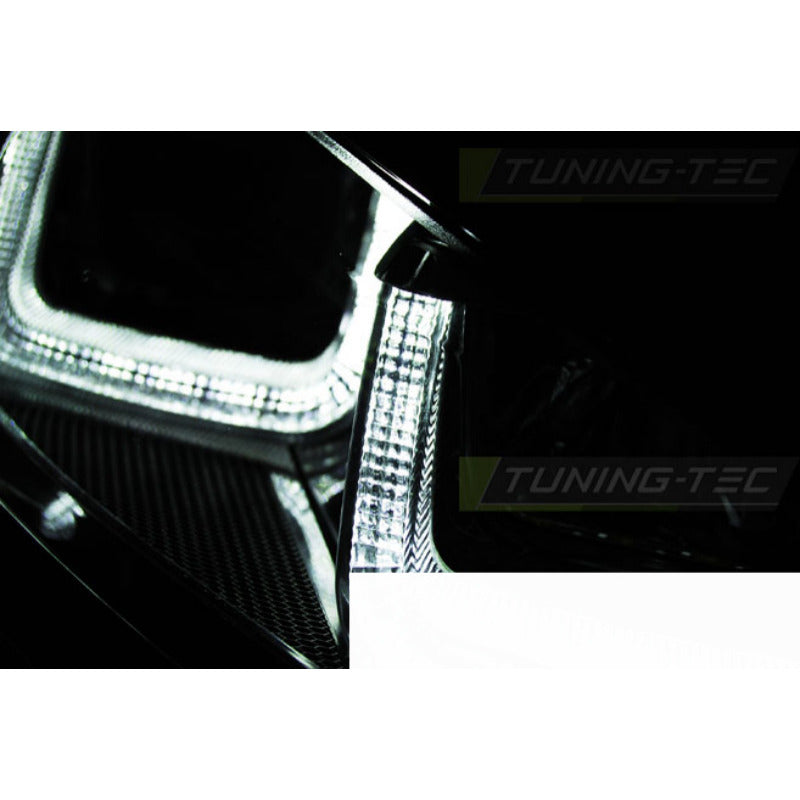 Fari U-Led Nero con Linea Rossa Sport per Volkswagen Golf 7 (2012-2017)