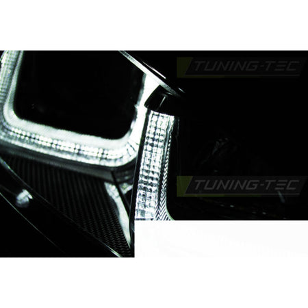 Fari U-Led Nero con Linea Rossa Sport per Volkswagen Golf 7 (2012-2017)