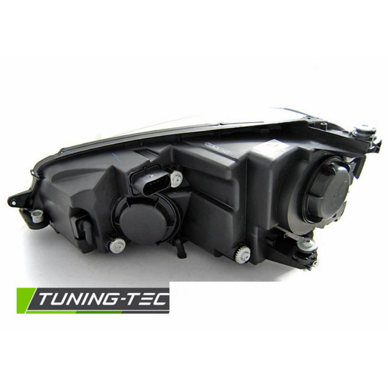 Fari U-Led Luci Diurne Nere Linea Rossa per Volkswagen Golf VII (2012-2017)