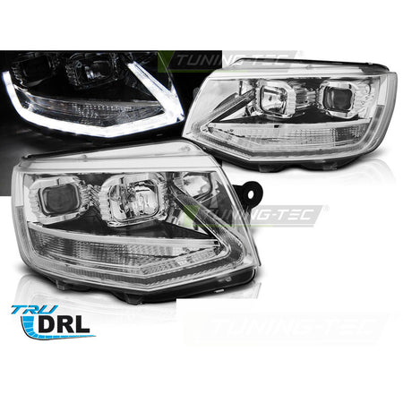 Fari True DRL Cromato per Volkswagen T6 (2015-2019) Luci Diurne