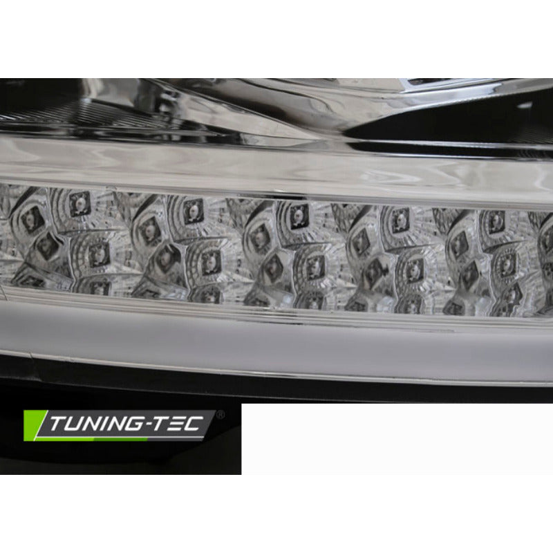Fari Anteriori Luci Diurne LED Bar Cromati per Volkswagen T6 (2015-2019)