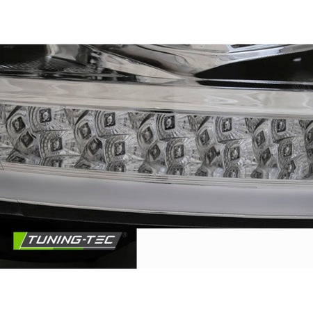 Fari Anteriori Luci Diurne LED Bar Cromati per Volkswagen T6 (2015-2019)