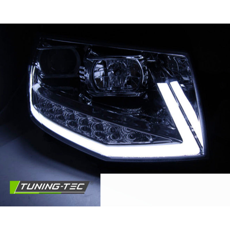 Fari Anteriori Luci Diurne LED Bar Cromati per Volkswagen T6 (2015-2019)