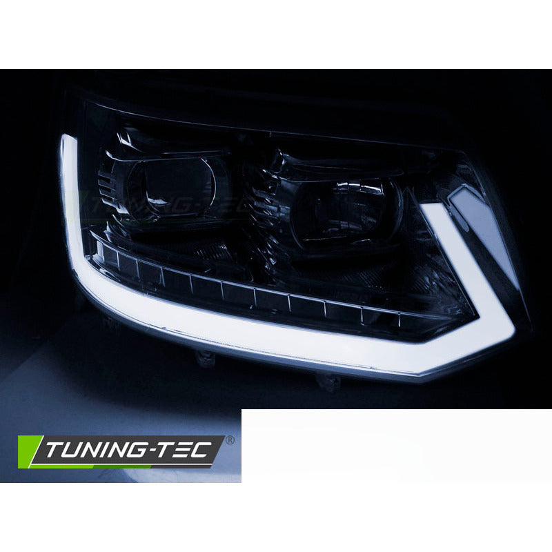 Fari Tube Luci Cromo Sequenziali per Volkswagen T5 (2010-2015)