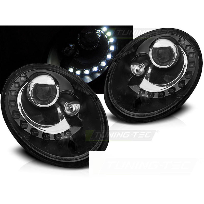 Fari Daylight Nero per Volkswagen New Beetle (2006-2012)