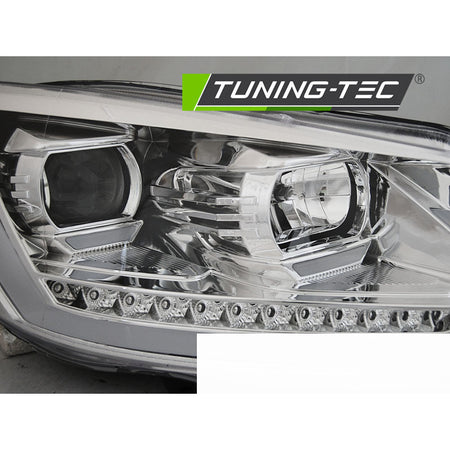 Fari Tubo Luce DRL Cromo Sequenziale per Volkswagen Touran I 10-15