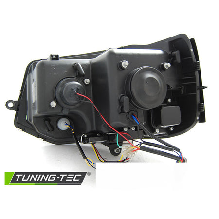 Fari Tube DRL Nero Sequenziale per Volkswagen T5 (2010-2015)