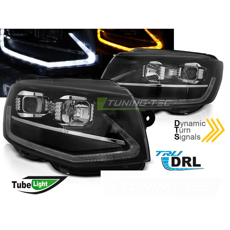 Fari Tube Luce Nera DRL Sequenziale per Volkswagen T6 (2015-2019)
