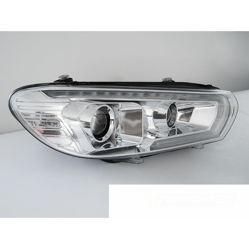 Fari Tube Sequenziali LED Cromato per Volkswagen Scirocco (08-04.14)