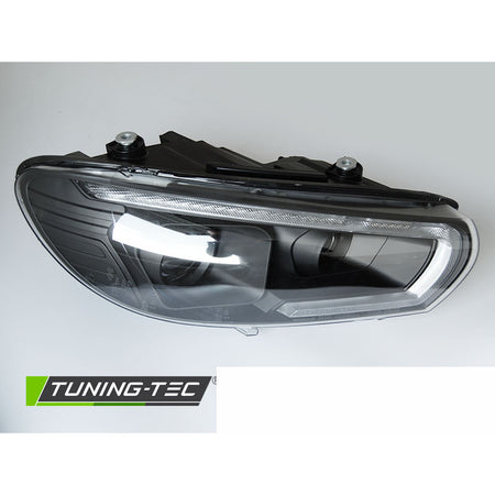 Fari Tube Sequenziali LED Nero per Volkswagen Scirocco (08-04.14) Fanali LED