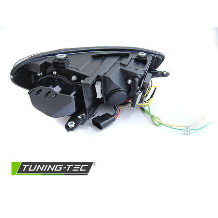 Xeonon Fari Tube Sequenziali LED Nero per Volkswagen Scirocco (08-04.14)