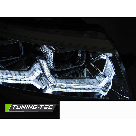 Fari Tube Luce Cromo DRL Sequenziale per Volkswagen T6 (20-)