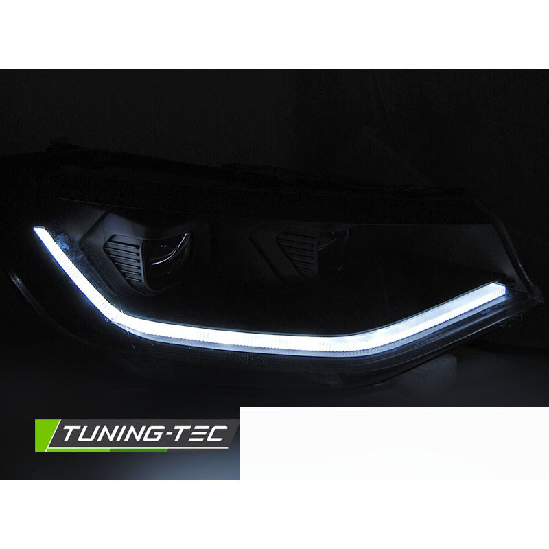 LED Fari Tube Luce Nera DRL Sequenziale per Volkswagen Caddy 20