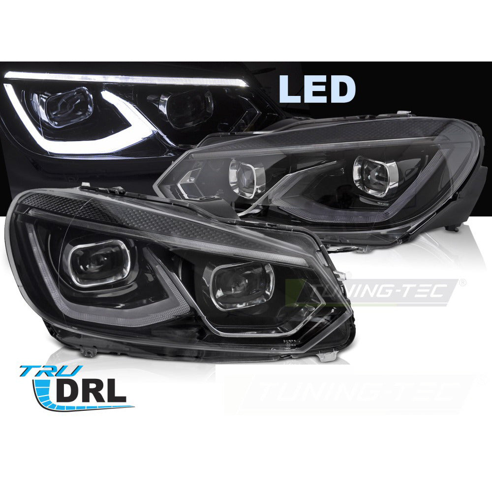 Full LED Fari Nero per Volkswagen Golf 6 (anni 2008-2013)