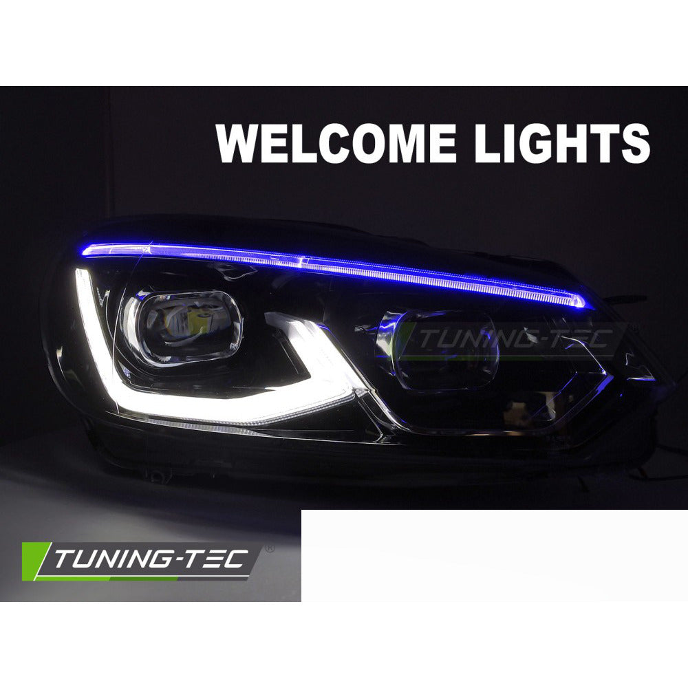 Full LED Fari Nero per Volkswagen Golf 6 (anni 2008-2013)