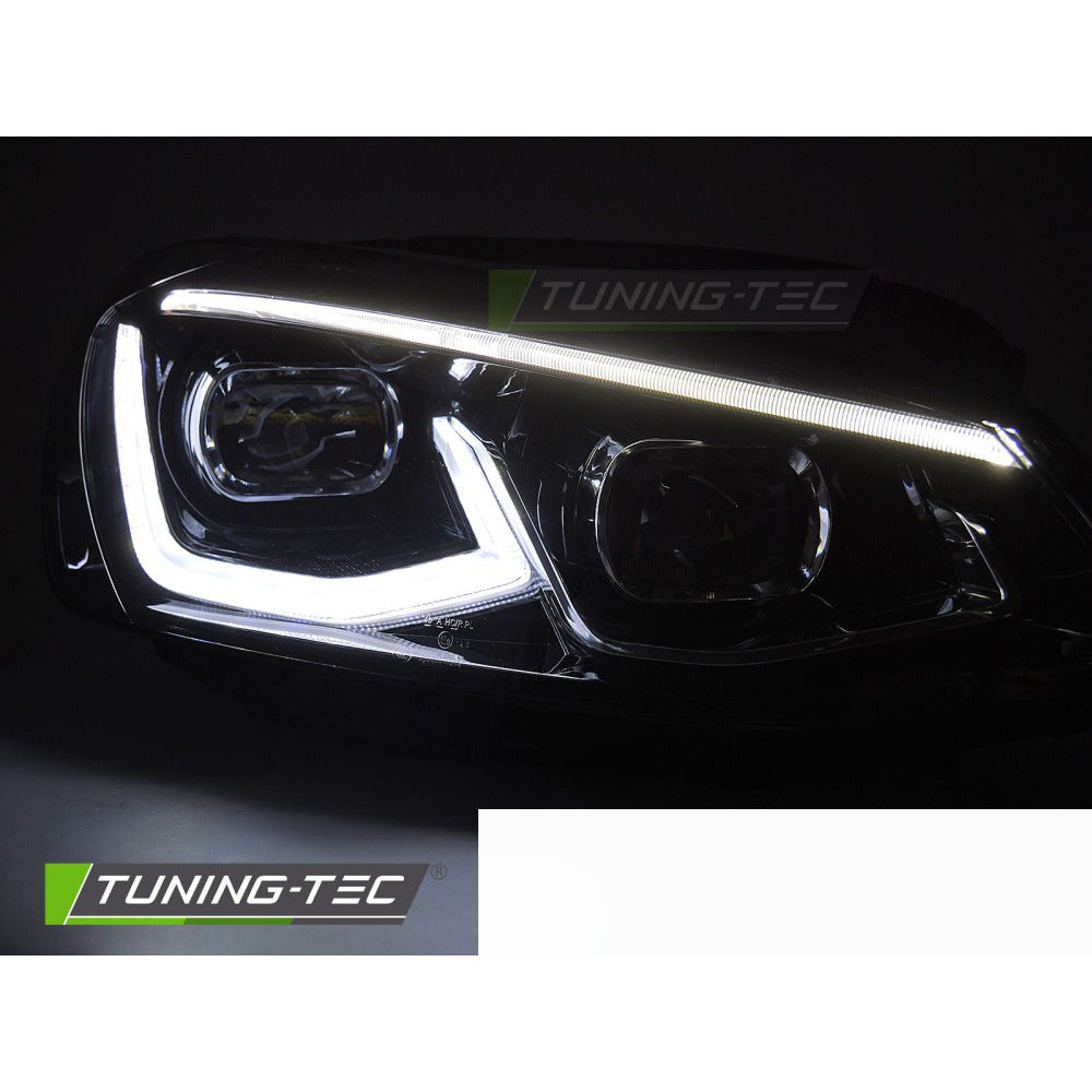 Full LED Fari Anteriori Neri per Volkswagen Golf VII (2014-2017)