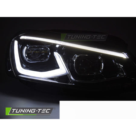 Full LED Fari Anteriori Neri per Volkswagen Golf VII (2014-2017)