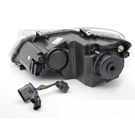 Fari Nero LED per Volkswagen POLO V (09-17) - Fanali Anteriori Neri