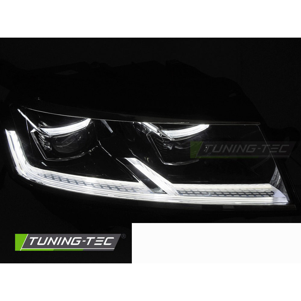 Full LED Fari Nero DRL Sequenziali per Volkswagen T6 (2020-2024)