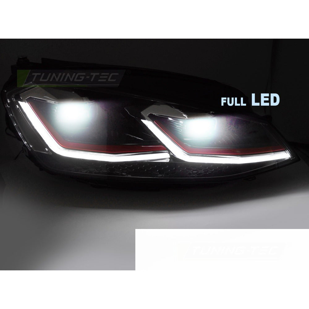 Full LED Fari Rosso Line DRL per Volkswagen Golf VII (2012-2017)
