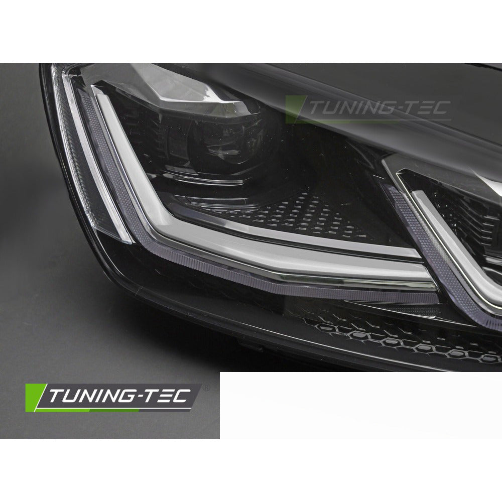 Fari Anteriori Full LED Argento Line DRL per Volkswagen GOLF 7 (11.12-17)