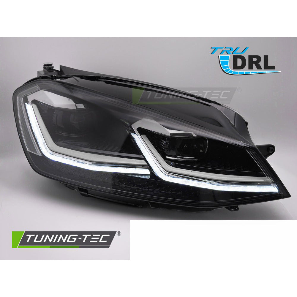 Fari Anteriori Full LED Argento Line DRL per Volkswagen GOLF 7 (11.12-17)