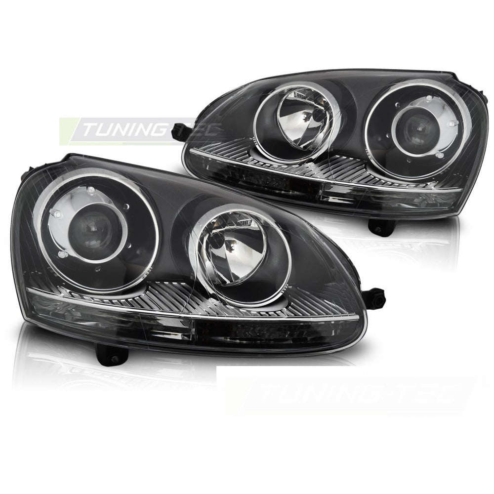 Fari Nero H7 / HID per Volkswagen GOLF V (2003-2009) Kit Fari allo Xeno