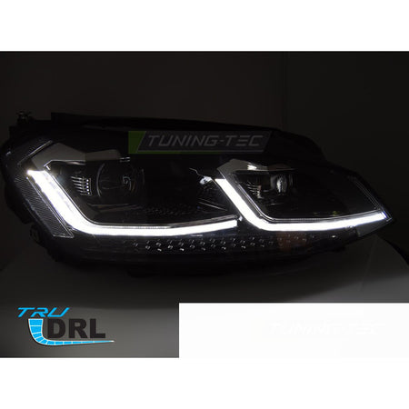 Fari Argento LED Sequenziali DRL per Volkswagen Golf VII (2017-2019) Luci Diurne
