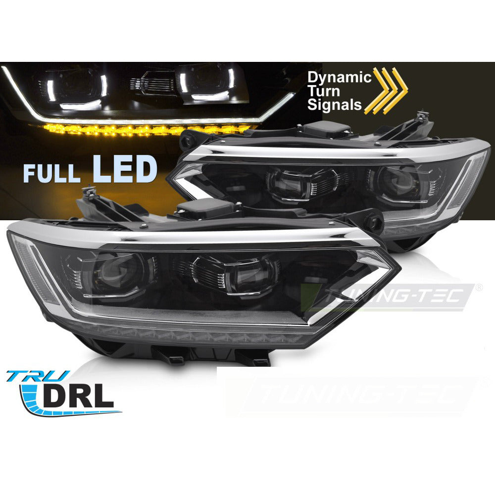 Fari Anteriori Full LED Sequenziali per Volkswagen Passat B8 (2014-2019)