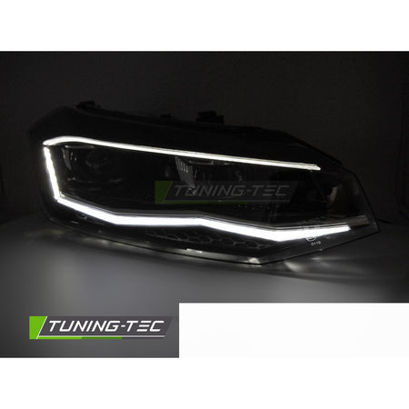 Fari Anteriori LED Sequenziali Argento per Volkswagen POLO VI (2017-2021)