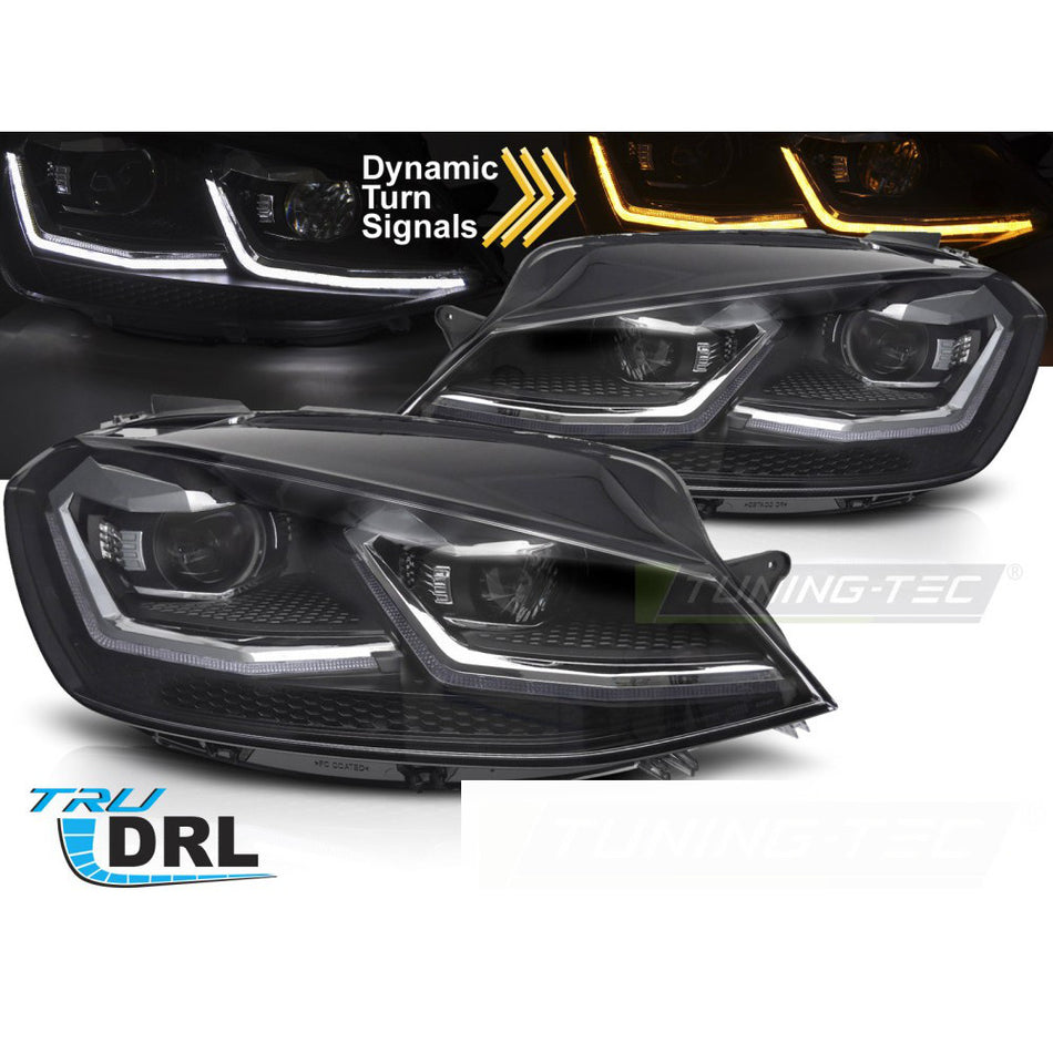 LED Fari Argento Sequenziali DRL per Volkswagen Golf VII (2017-2019)