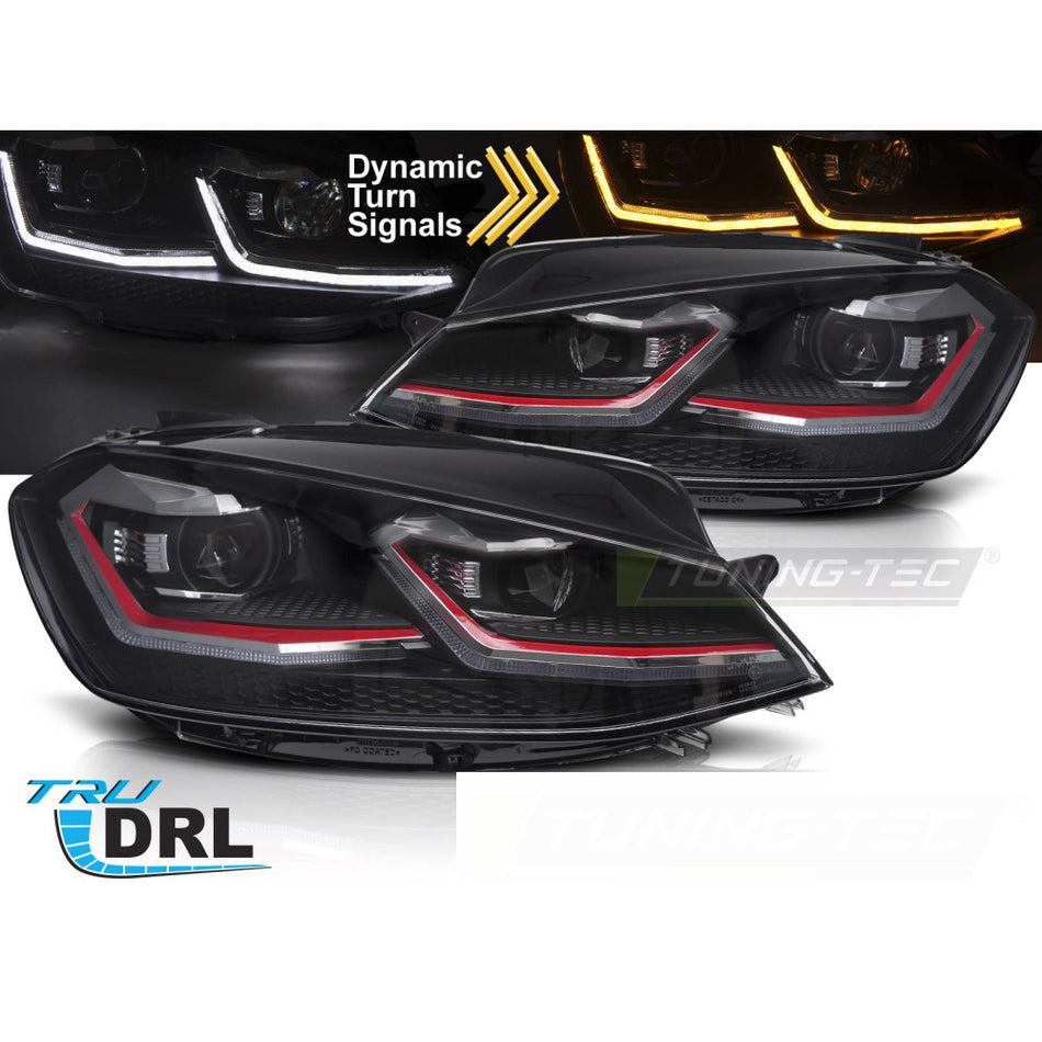 LED Fari Rosso LED Sequenziali DRL per Volkswagen Golf VII (2017-2019)