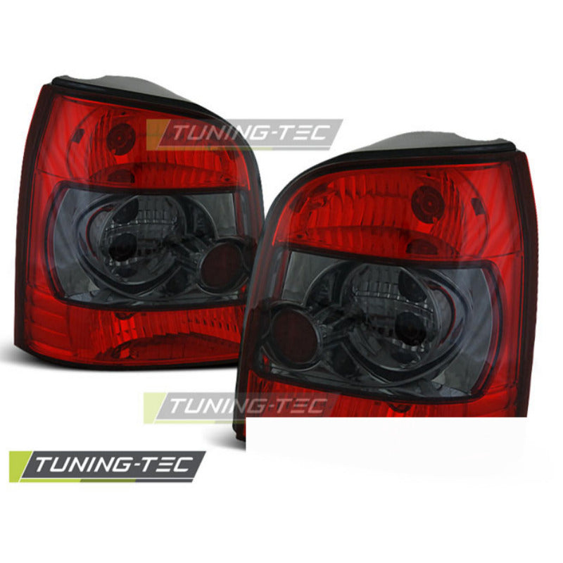 Fanali Posteriori Rosso Fumé per Audi A4 Avant (11.94-01) Fanali Posteriori