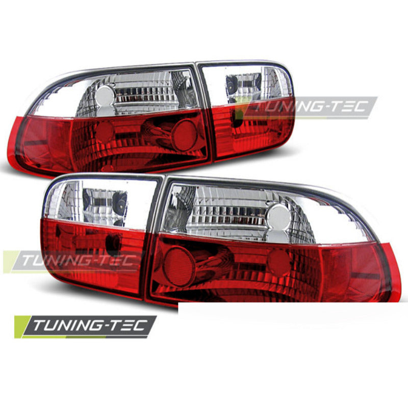 Honda Civic 09.91-08.95 2D/4D Rosso Bianco Accessorio Tuning Esterno Auto