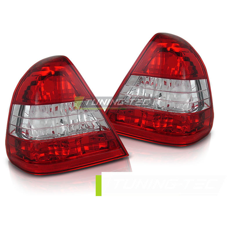 Fanali Posteriori Rosso Bianco per Mercedes W202 C-Klasa (06.93-06.00) Fanali