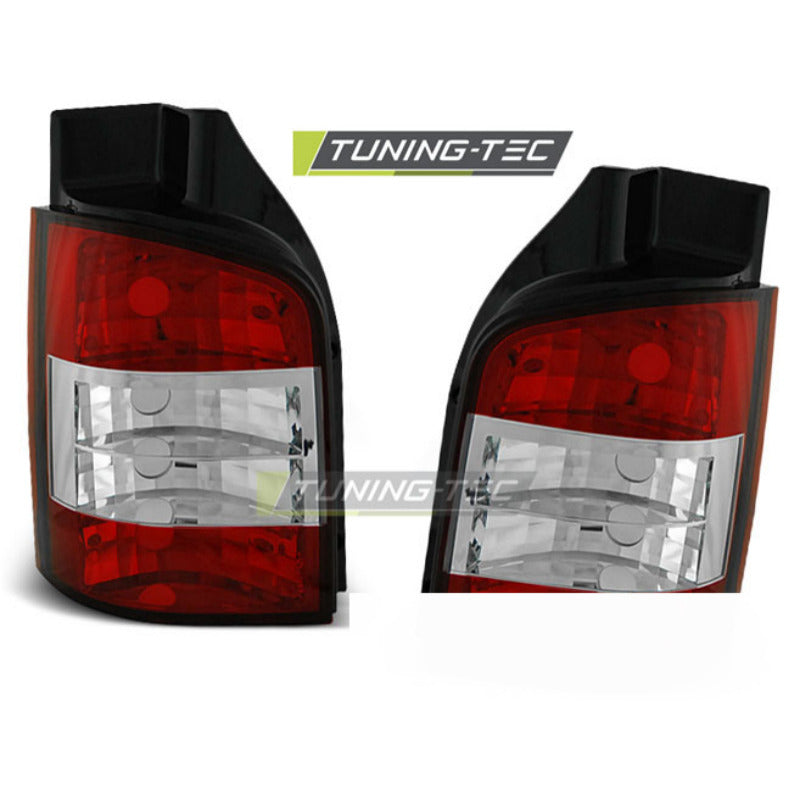 Fanali Posteriori Rosso Bianco per Volkswagen T5 (anni 2004-2009) - Fanali