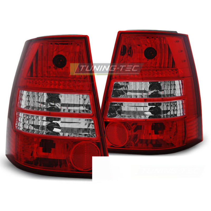 Fanali Posteriori Rosso Bianco per Volkswagen Golf 4 (Touring) 99-06 Fanali
