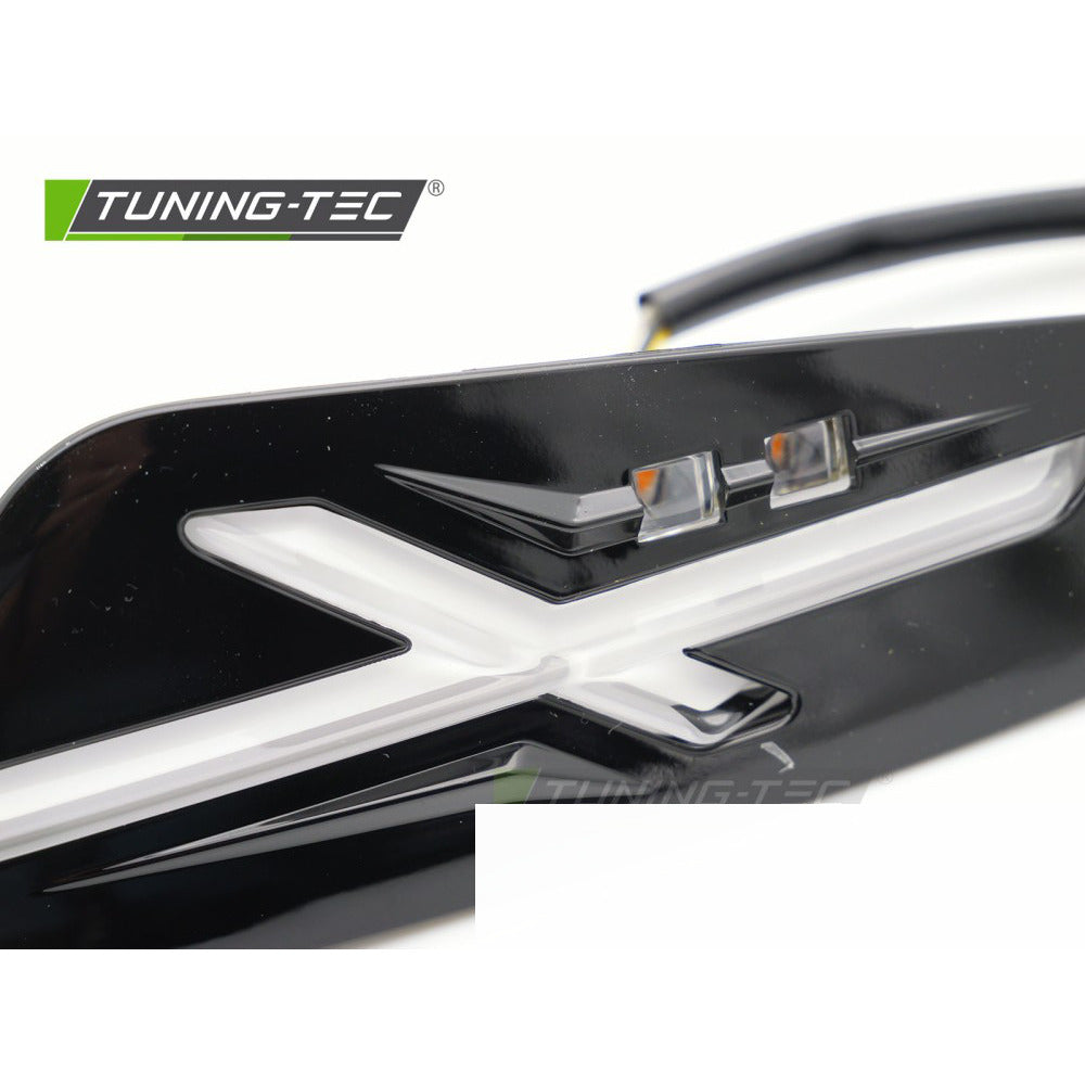 Frontale Luci LED Nero Lucido per Vespa Sprint / Primavera 150cc