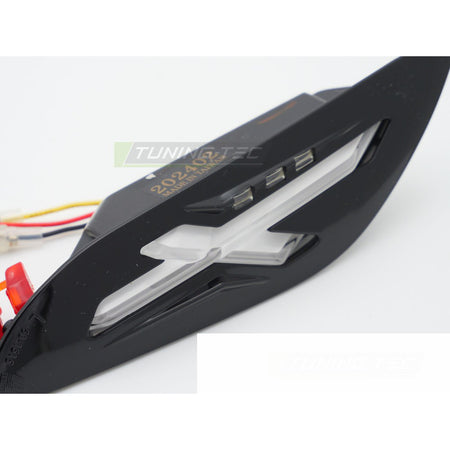 Posteriore Direzione Nero Lucido LED per Vespa Sprint / Primavera 150cc