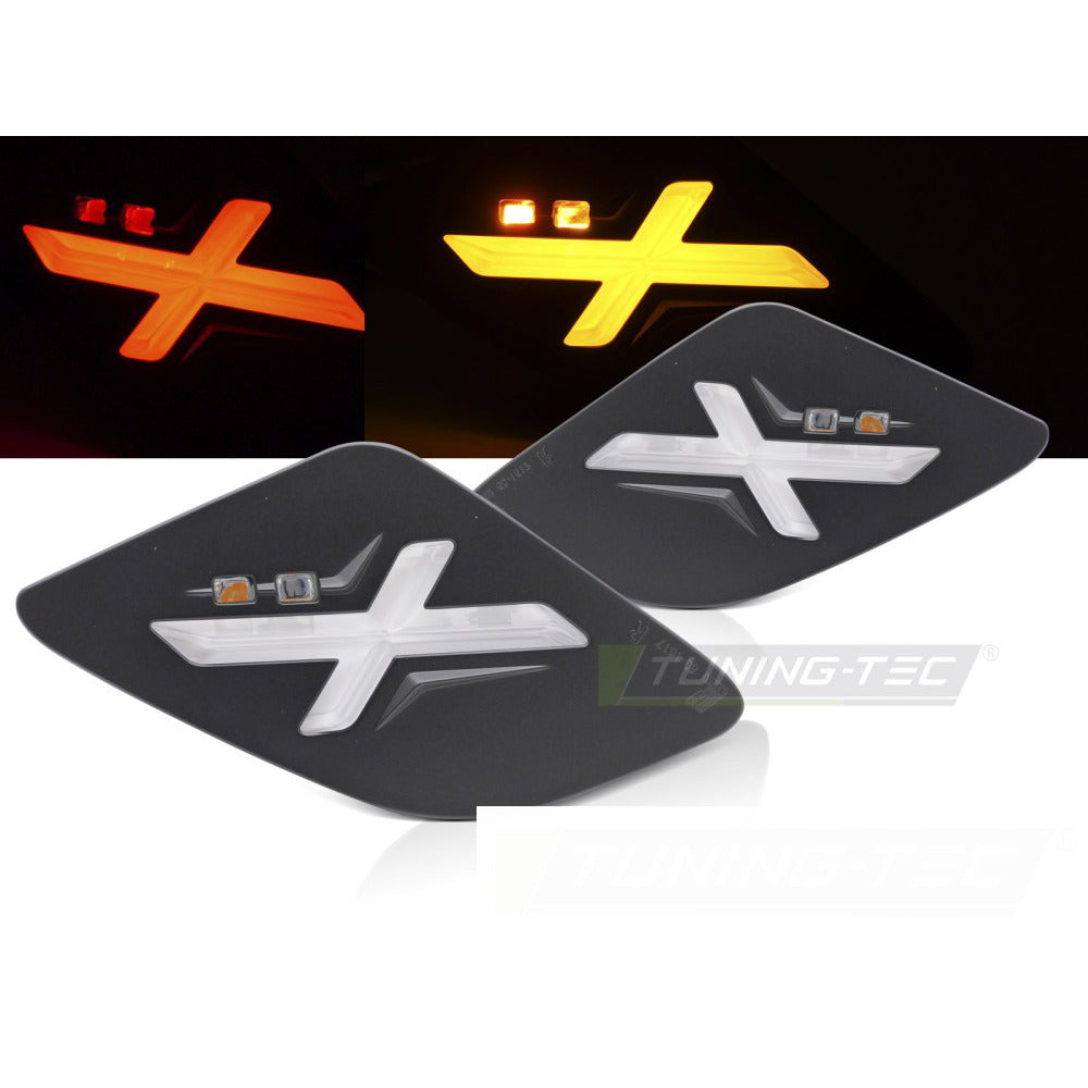 Posteriore Direzione Nero LED per Vespa GTS / GTV 300cc Universale